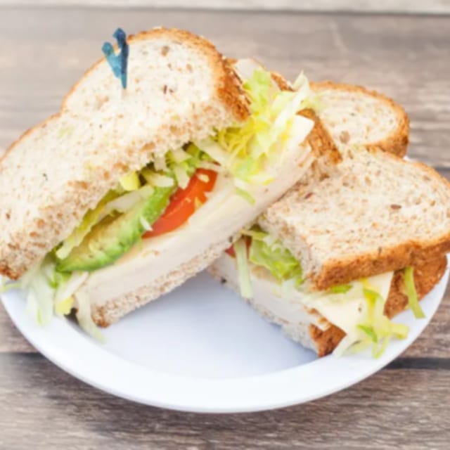 2. Turkey Breast, Stuffing, Cranberry Sauce Sandwich.